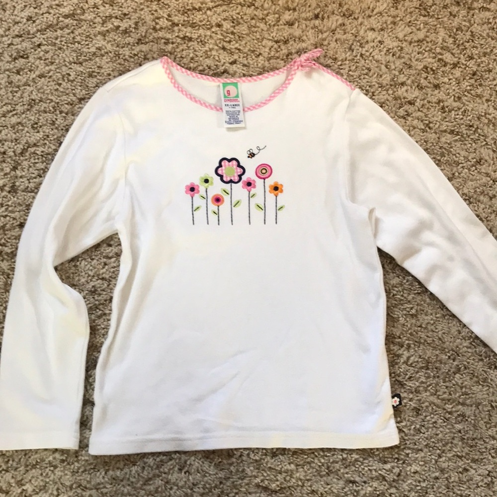 Girls Gymboree Flower Power xxL 7 top